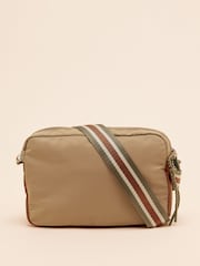 Joules Marlow Brown & Green Nylon Cross-Body Bag - Image 4 of 8
