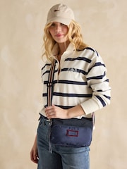 Joules Marlow Navy Blue Nylon Cross-Body Bag - Image 2 of 8