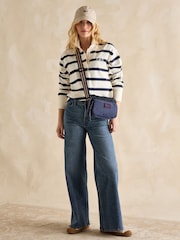 Joules Marlow Navy Blue Nylon Cross-Body Bag - Image 3 of 8