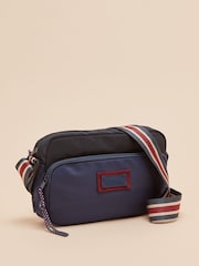 Joules Marlow Navy Blue Nylon Cross-Body Bag - Image 5 of 8