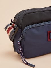 Joules Marlow Navy Blue Nylon Cross-Body Bag - Image 6 of 8
