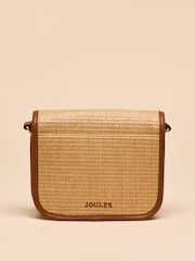Joules Alderton Neutral Straw Cross Body Bag - Image 4 of 7