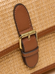 Joules Alderton Neutral Straw Cross Body Bag - Image 7 of 7