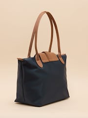 Joules Edie Navy Shopper Bag - Image 5 of 7