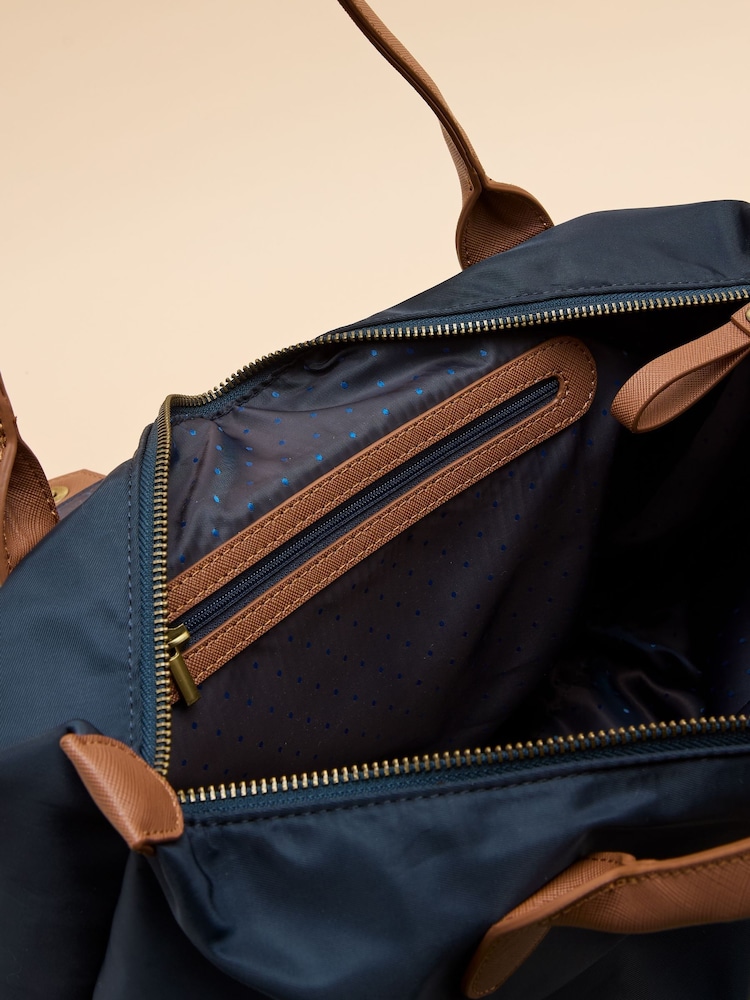 Joules Edie Navy Shopper Bag - Image 7 of 7