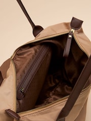 Joules Edie Beige & Brown Shopper Bag - Image 7 of 7