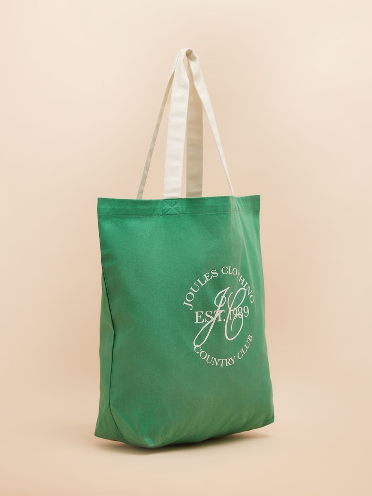 Joules Courtside Green Tote Bag - Image 4 of 7
