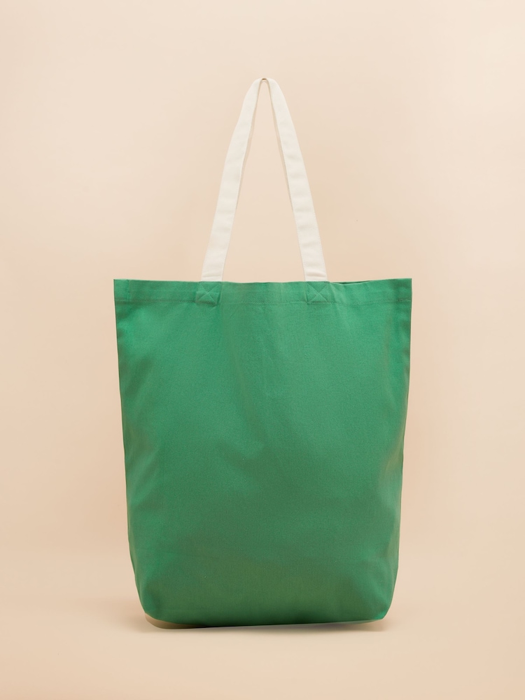 Joules Courtside Green Tote Bag - Image 5 of 7