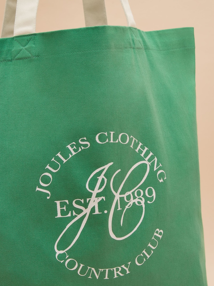 Joules Courtside Green Tote Bag - Image 6 of 7
