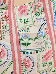 Joules Promenade Cream Tile Print Canvas Beach Bag - Image 6 of 7