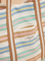 Joules Promenade Stripe Canvas Beach Bag - Image 6 of 7