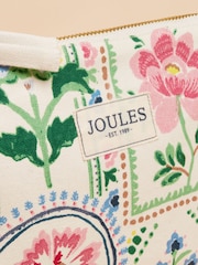 Joules Carrywell Cream Tile Print Zip Pouch - Image 4 of 6