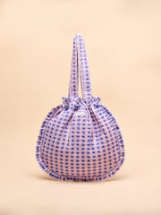 Rosa y lila - Bolso tote de algodón con volantes Nella de Joules - Imagen 3 de 8