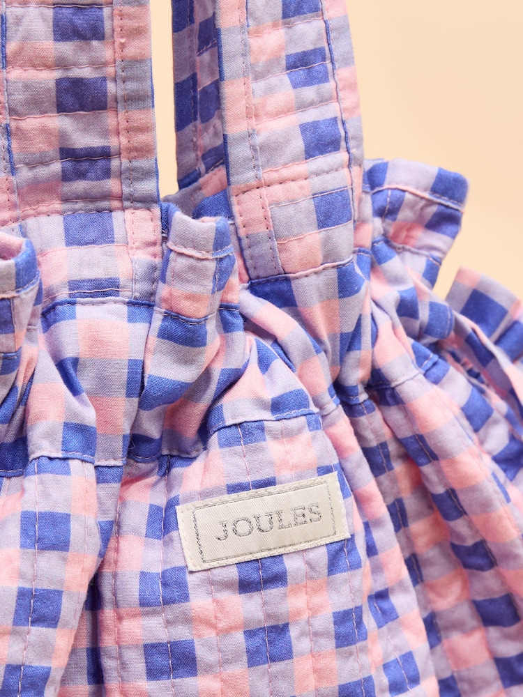 Pink & Lilac - Joules Nella Cotton Frill Tote Bag - Image 7 of 8