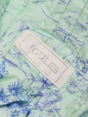 Green & Blue Toile de Jouy - Joules Nella Cotton Frill Tote Bag - Image 7 of 8