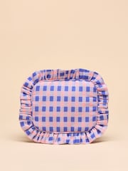 Pink & Lilac - Joules Nina Cotton Frill Wash Bag - Image 2 of 5