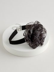 Black Organza Corsage Choker - Image 4 of 6