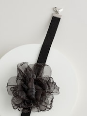 Black Organza Corsage Choker - Image 5 of 6