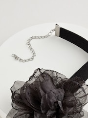 Black Organza Corsage Choker - Image 6 of 6