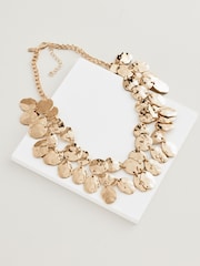 Gold Tone Molten Drop Collar Necklace Made With Recycled Zinc - Image 4 of 5