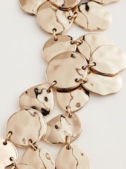 Gold Tone Molten Drop Collar Necklace Made With Recycled Zinc - Image 5 of 5