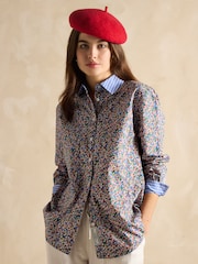 Joules Amelie Red Adjustable Wool Beret Hat - Image 2 of 4