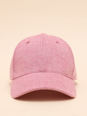 Joules Daley Pink Herringbone Cap - Image 4 of 7