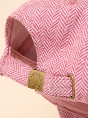 Joules Daley Pink Herringbone Cap - Image 7 of 7