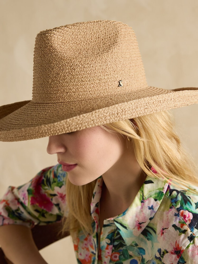 Joules Siesta Neutral Straw Hat - Image 5 of 10