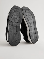 Black Leather Runner Trainers - Image 6 of 6