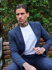 Harry Brown Deakin Cotton Linen Seersucker Regular Fit Blazer - Image 11 of 22