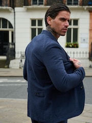 Harry Brown Deakin Cotton Linen Seersucker Regular Fit Blazer - Image 14 of 22
