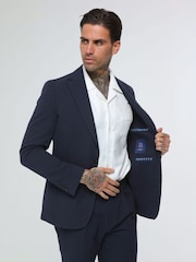 Harry Brown Deakin Cotton Linen Seersucker Regular Fit Blazer - Image 21 of 22