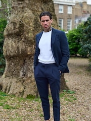 Harry Brown Deakin Cotton Linen Seersucker Regular Fit Blazer - Image 8 of 22