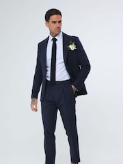 Harry Brown versierde maatgesneden blazer van katoen-linnenmix - Image 4 of 5