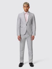 Twisted Tailor White Slim Fit Siorek Jacquard Jacket - Image 1 of 6