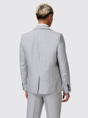 Twisted Tailor White Slim Fit Siorek Jacquard Jacket - Image 3 of 6