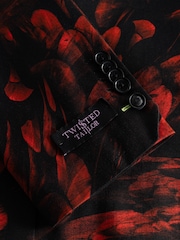 Twisted Tailor Skinny Fit Heron rožast vzorec Cotton jakna; suknjič - Slika 5 iz 5
