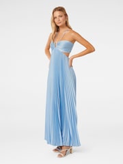 Forever New Blue Trixie Pleated Maxi Dress - Image 3 of 4