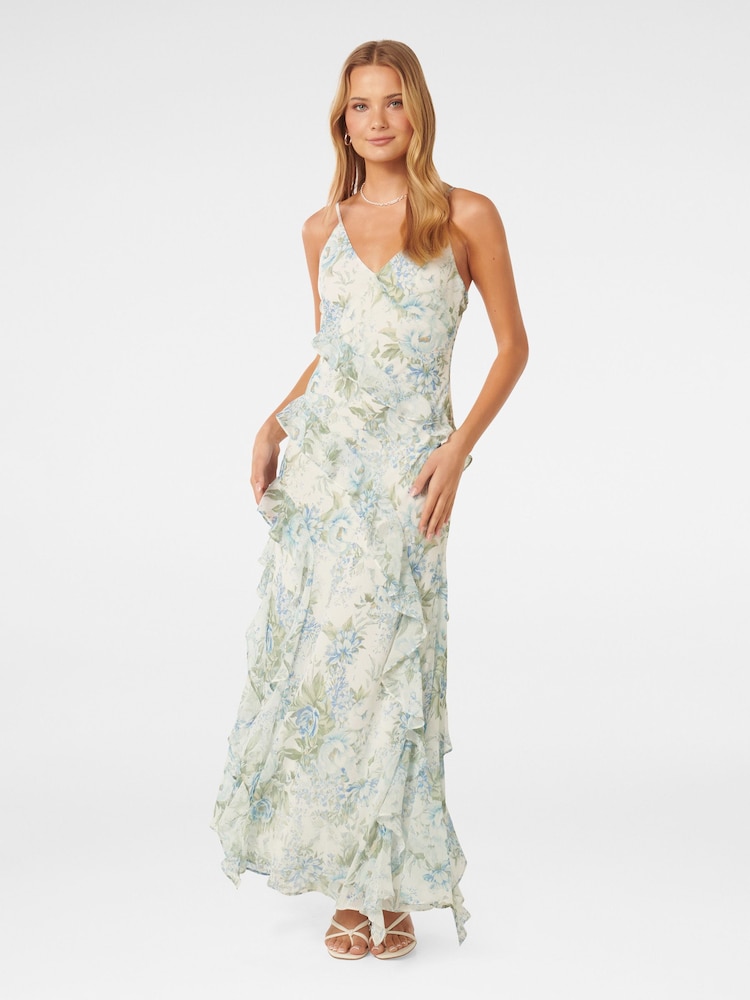 Forever New White Poppy Ruffle Gown - Image 1 of 4 Forever New White Poppy Ruffle Gown - Image 1 of 4
