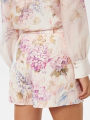 Forever New Cream Kiara Belted Shorts contains Linen - Image 5 of 5