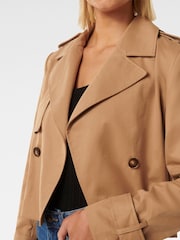 Forever New Brown Willow Cropped Trench Jacket - Image 2 of 5