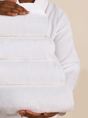 White Luxury Spa Collection Luxe 100% Cotton Towel - Image 1 of 5