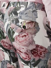 Twisted Tailor White Skinny Fit Dali Cotton Floral Trousers - Image 3 of 4