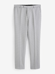 Twisted Tailor White Slim Fit Siorek Jacquard Trousers - Image 4 of 4