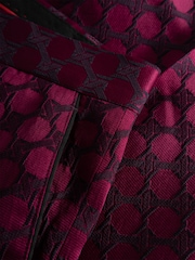 Twisted Tailor Purple Slim Fit Papatya Jacquard Trousers - Image 2 of 3