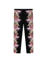 Twisted Tailor Black Skinny Fit Ikeda Cotton Floral Trousers - Image 4 of 8