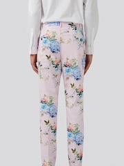 Twisted Tailor Pink Skinny Fit Pickhurst Floral Cotton Trousers - Image 2 of 4