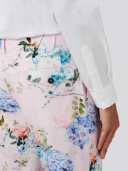 Twisted Tailor Pink Skinny Fit Pickhurst Floral Cotton Trousers - Image 3 of 4