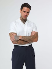 Harry Brown Deakin Cotton Linen Seersucker Shorts - Image 1 of 9